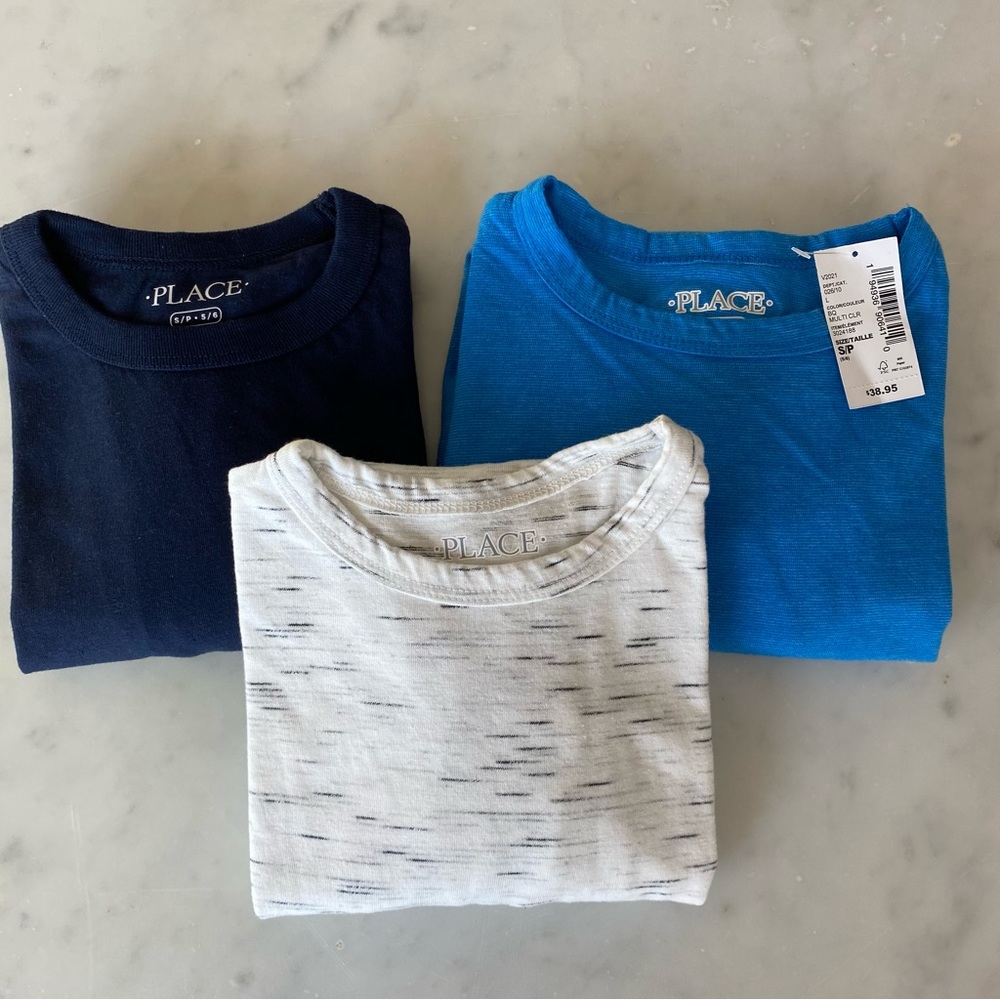 Boy Long Sleeve Shirts The Children’s Place Size 5-6 NWT